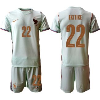 Frankrike VM 2026 Bortaställ Herr Hugo Ekitike 22 Fotbollströja med Shorts