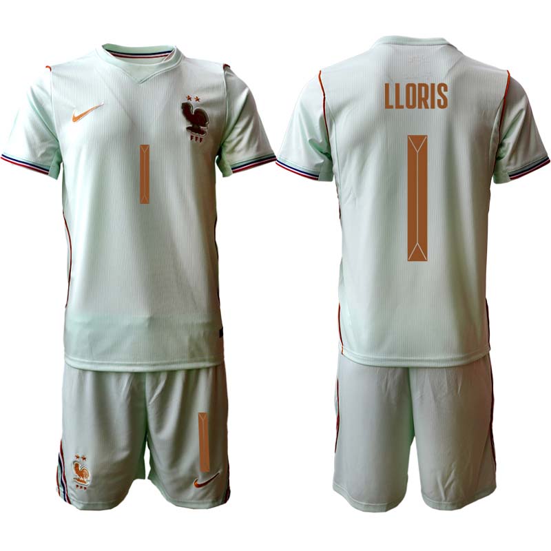 Frankrike VM 2026 Bortaställ Herr Hugo Lloris 1 Fotbollströja med Shorts