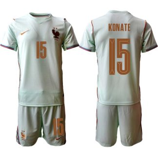 Frankrike VM 2026 Bortaställ Herr Ibrahima Konaté 15 Fotbollströja med Shorts