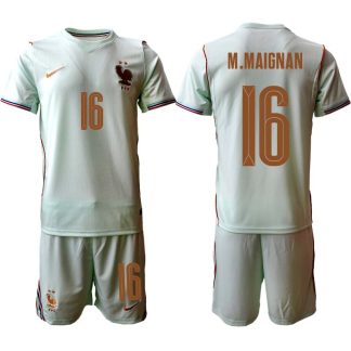 Frankrike VM 2026 Bortaställ Herr Mike Maignan 16 Fotbollströja med Shorts