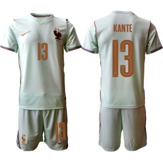 Frankrike VM 2026 Bortaställ Herr N'Golo Kanté 13 Fotbollströja med Shorts