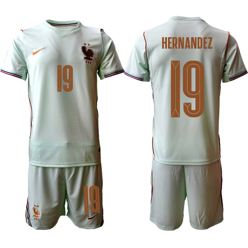 Frankrike VM 2026 Bortaställ Herr Theo Hernández 19 Fotbollströja med Shorts