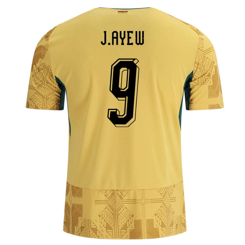 Ghana Bortatröja VM 2026 Jordan Ayew 9 Herr Fotbollströja
