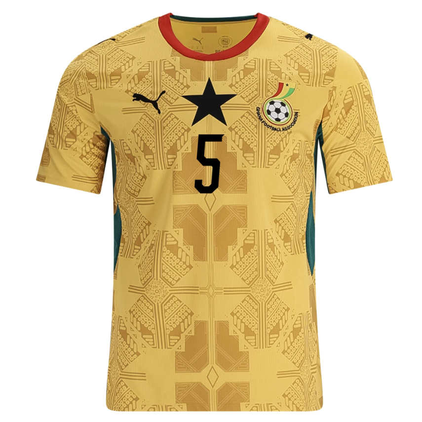 Ghana Bortatröja VM 2026 Thomas Partey 5 Herr Fotbollströja