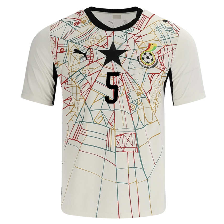 Ghana Hemmatröja VM 2026 Thomas Partey 5 Herr Fotbollströja