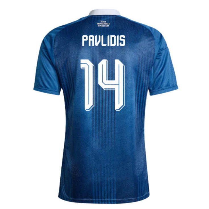 Grekland Bortatröja VM 2026 Vangelis Pavlidis 14 Herr Fotbollströja