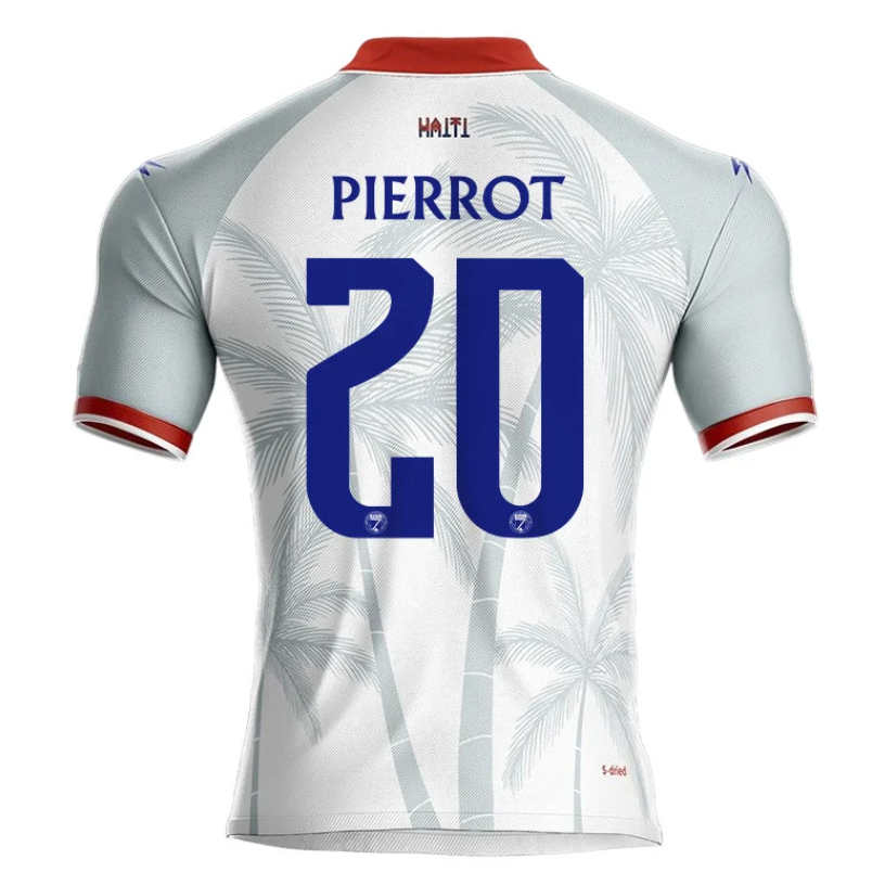 Haiti VM 2026 Bortatröja Frantzdy Pierrot 20 Fotbollströja Herr
