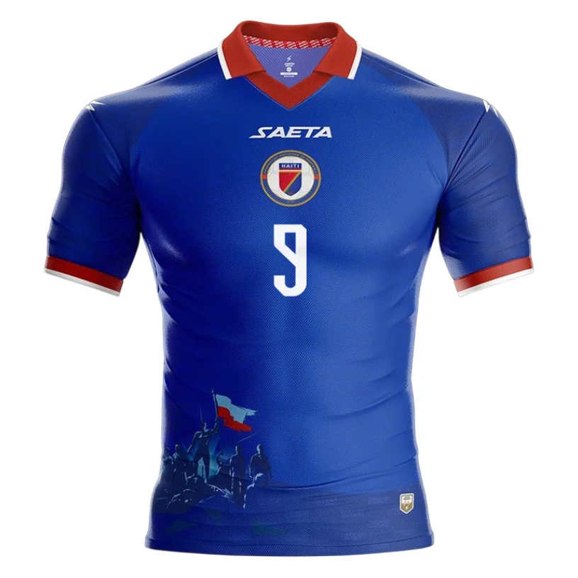 Haiti VM 2026 Hemmatröja Duckens Nazon 9 Fotbollströja Herr