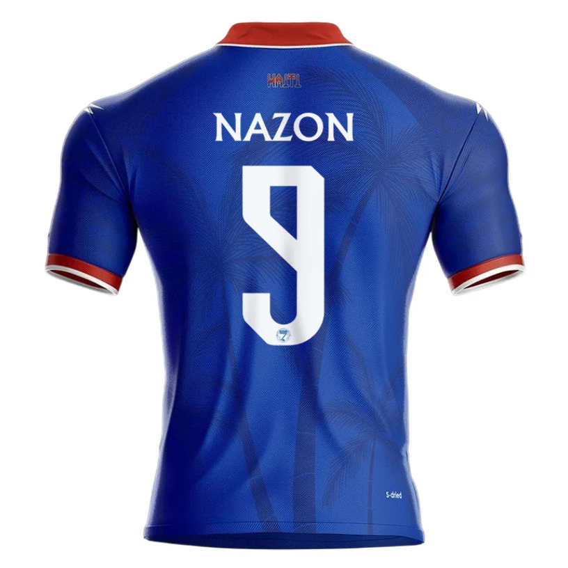 Haiti VM 2026 Hemmatröja Duckens Nazon 9 Fotbollströja Herr