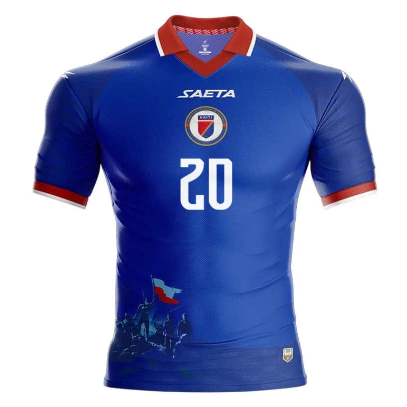 Haiti VM 2026 Hemmatröja Frantzdy Pierrot 20 Fotbollströja Herr
