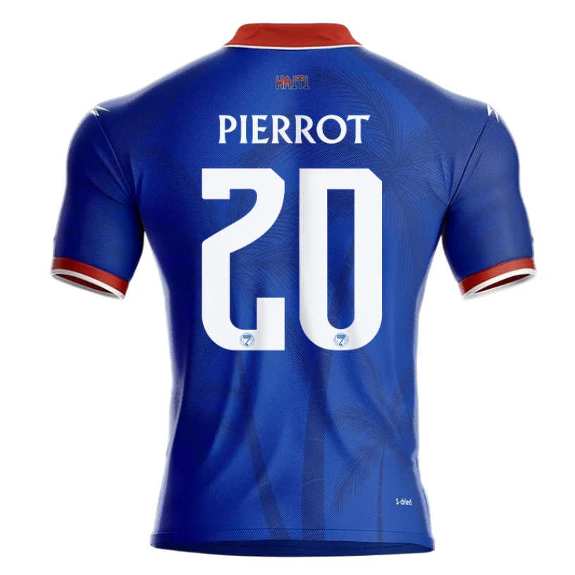 Haiti VM 2026 Hemmatröja Frantzdy Pierrot 20 Fotbollströja Herr