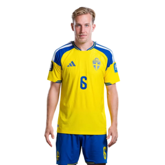 Herman Johansson 6 – Sverige VM 2026 Hemmaställ Fotbollströja Herr