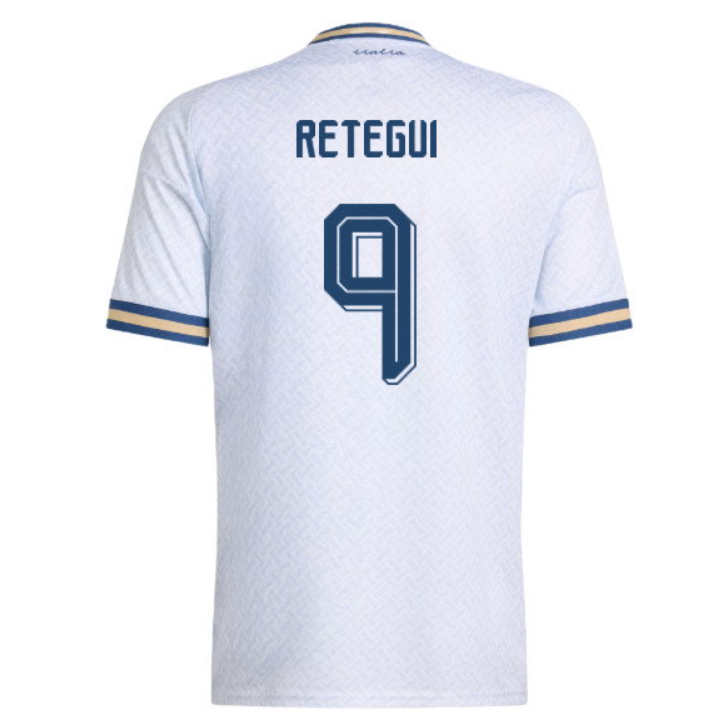 Italien Bortatröja VM 2026 Mateo Retegui 9 Herr Fotbollströja