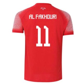 Jordan Landslag Bortatröja VM 2026 Odeh Al-Fakhouri 11 Herr Fotbollströja