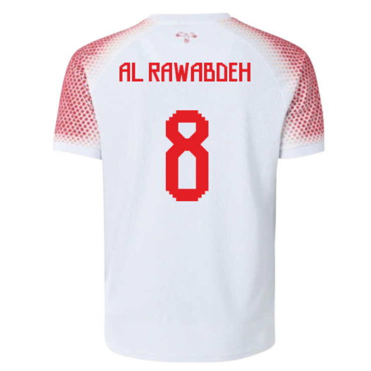 Jordan Landslag Hemmatröja VM 2026 Noor Al-Rawabdeh 8 Herr Fotbollströja