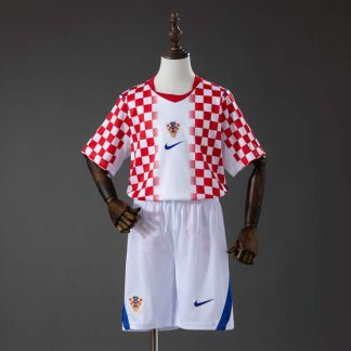 Kroatien VM 2026 Hemmaställ Barn Fotbollsset Tröja och Shorts