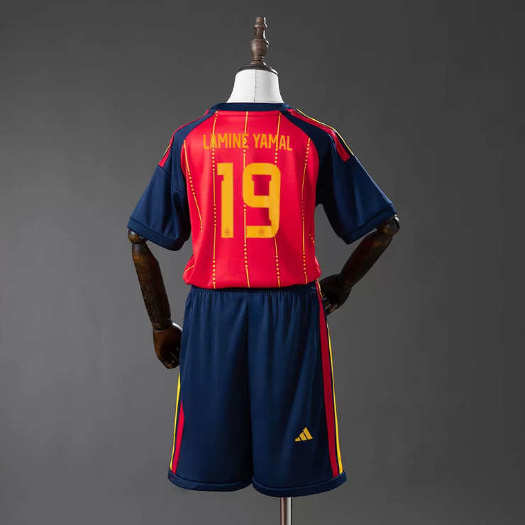 Lamine Yamal 19 Spanien Landslag VM 2026 Hemmaställ Barn Fotbollströja