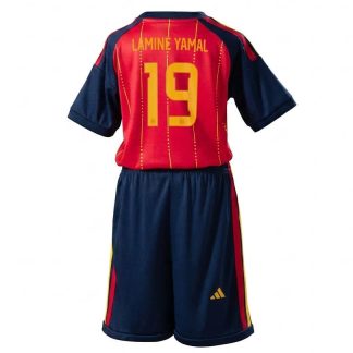Lamine Yamal 19 Spanien Landslag VM 2026 Hemmaställ Barn Fotbollströja