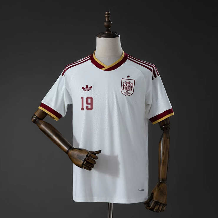 Lamine Yamal 19 Spanien landslag VM 2026 bortatröja fotbollströja herr