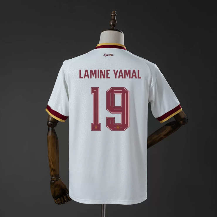 Lamine Yamal 19 Spanien landslag VM 2026 bortatröja fotbollströja herr