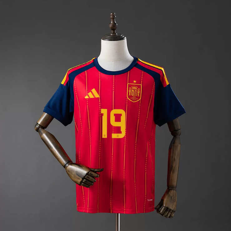 Lamine Yamal 19 Spanien landslag VM 2026 hemmatröja fotbollströja herr