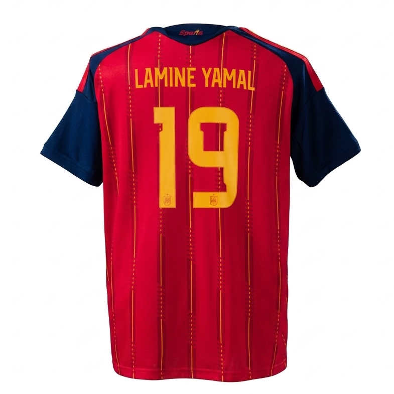 Lamine Yamal 19 Spanien landslag VM 2026 hemmatröja fotbollströja herr
