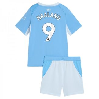 Manchester City Hemmaställ 2026/27 Barn Erling Haaland 9 Fotbollsset Tröja och Shorts