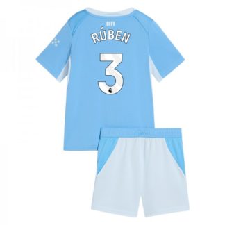 Manchester City Hemmaställ 2026/27 Barn Rúben Dias 3 Fotbollsset Tröja och Shorts