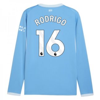 Manchester City Hemmatröja 2026/27 Rodrigo 16 Herr Långärmad Fotbollströja