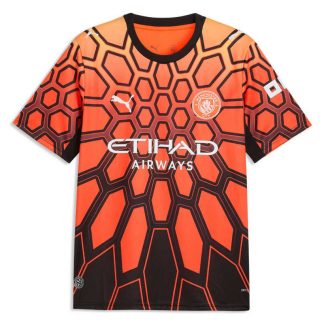 Manchester City Målvaktströja 2026/27 Orange Herr Kortärmad Fotbollströja