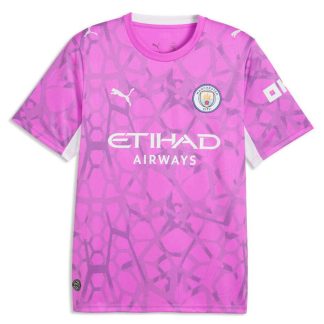 Manchester City Målvaktströja 2026/27 Rosa Herr Kortärmad Fotbollströja