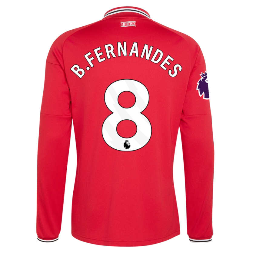 Manchester United Hemmatröja 2026/27 Bruno Fernandes 8 Herr Långärmad Fotbollströja
