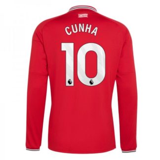 Manchester United Hemmatröja 2026/27 Matheus Cunha 10 Herr Långärmad Fotbollströja