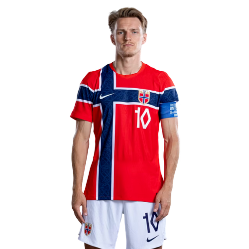 Martin Ødegaard 10 Norge VM 2026 Hemmaställ Herr Fotbollströja med Shorts