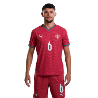 Matheus Nunes 6 Portugal Landslag VM 2026 Hemmaställ Herr