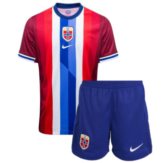 Norge 2024/25 Hemmaställ Barn Fotbollsset (Tröja + Shorts)