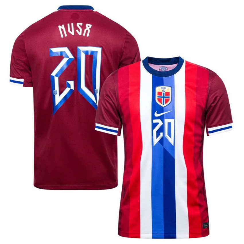 Norge Hemmatröja 2024/25 Antonio Nusa 20 Herr Fotbollströja