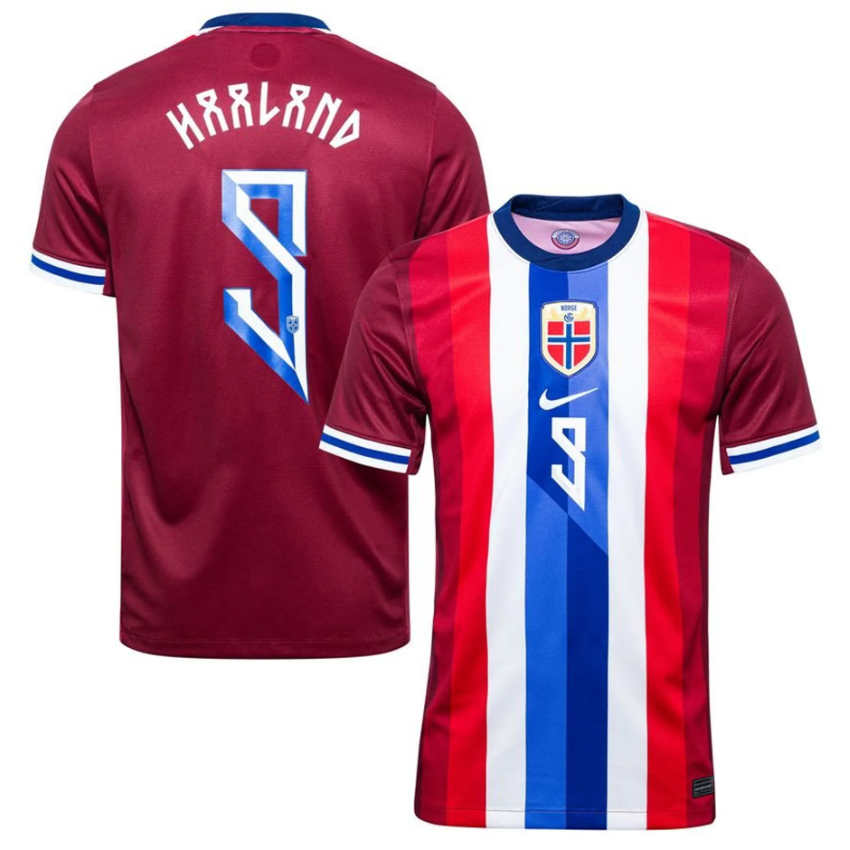 Norge Hemmatröja 2024/25 Erling Haaland 9 Herr Fotbollströja