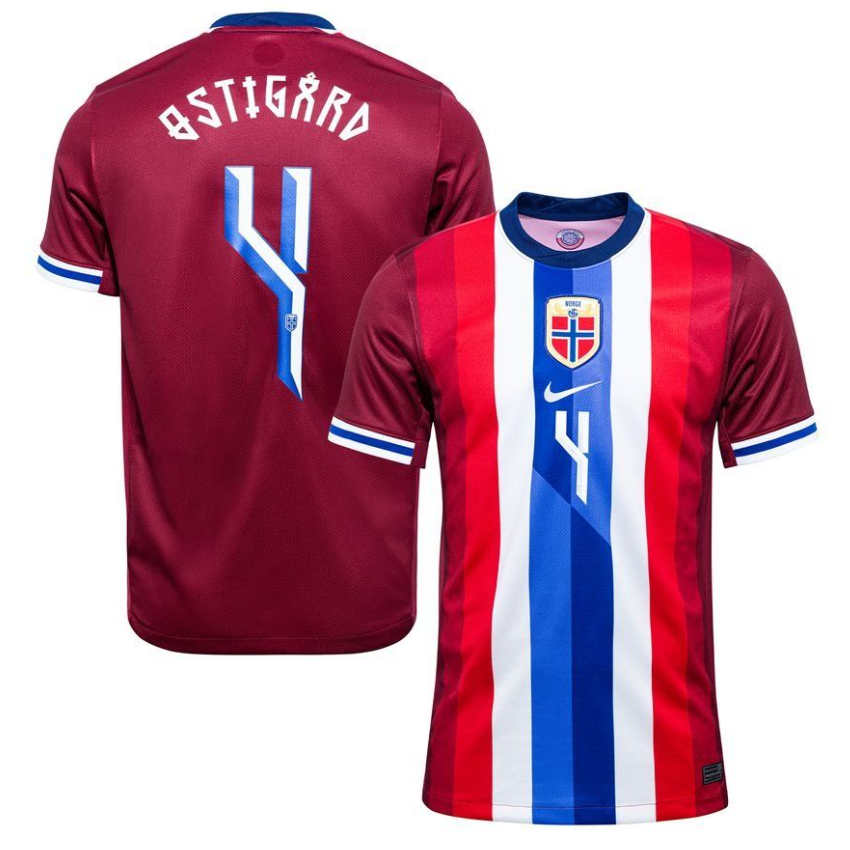 Norge Hemmatröja 2024/25 Leo Østigård 4 Herr Fotbollströja