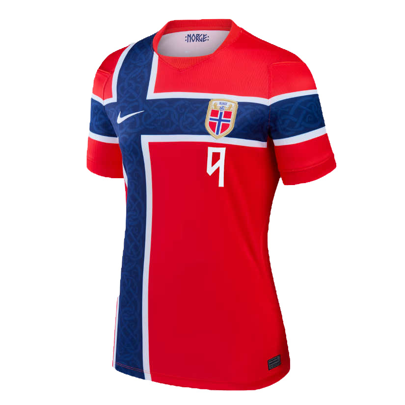 Norge Hemmatröja VM 2026 Erling Haaland 9 Dam Fotbollströja
