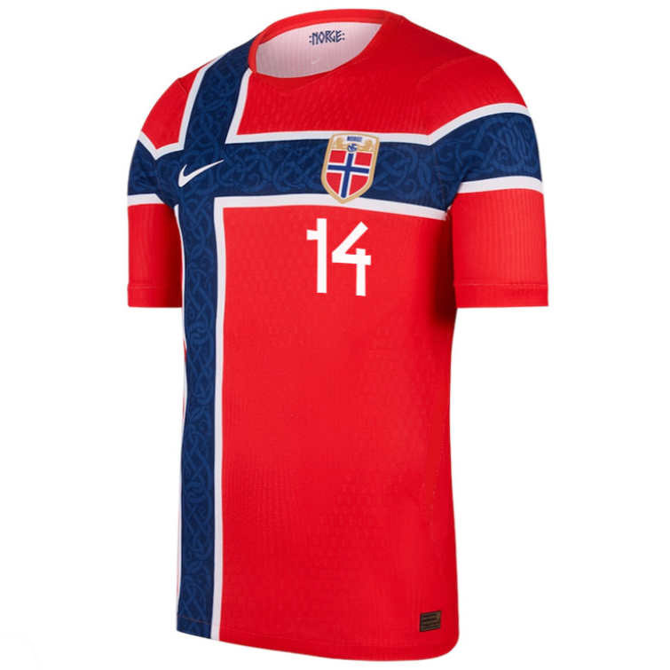 Norge Hemmatröja VM 2026 Julian Ryerson 14 Herr Fotbollströja