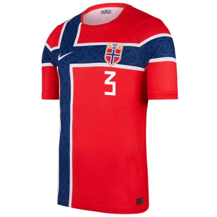 Norge Hemmatröja VM 2026 Kristoffer Ajer 3 Herr Fotbollströja