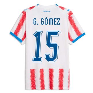 Paraguay Hemmatröja VM 2026 Gustavo Gómez 15 Herr Fotbollströja