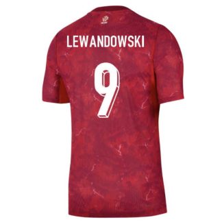 Polen Bortatröja 2026/27 Robert Lewandowski 9 Herr Kortärmad Fotbollströja
