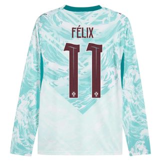 Portugal Bortatröja VM 2026 João Félix 11 Herr Långärmad Fotbollströja