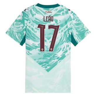 Portugal Bortatröja VM 2026 Rafael Leão 17 Dam Fotbollströja