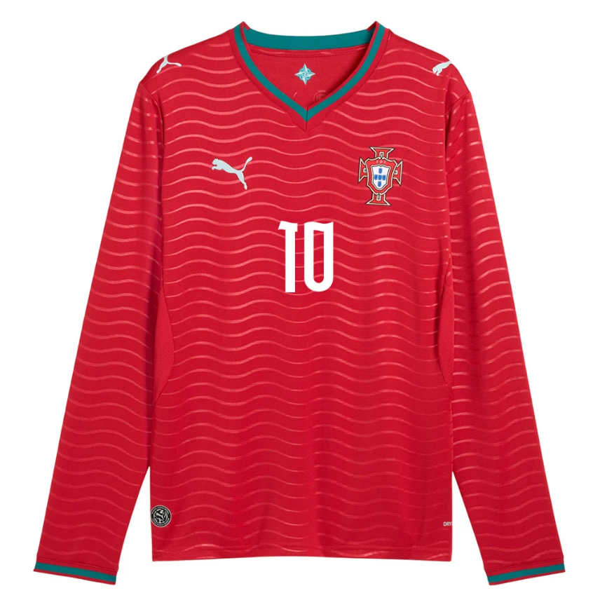 Portugal Hemmatröja VM 2026 Bernardo Silva 10 Herr Långärmad Fotbollströja