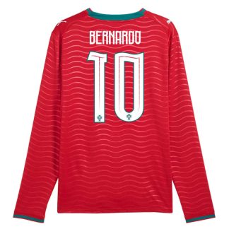 Portugal Hemmatröja VM 2026 Bernardo Silva 10 Herr Långärmad Fotbollströja