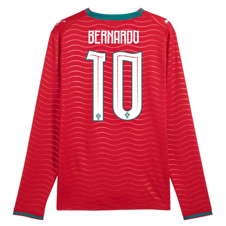 Portugal Hemmatröja VM 2026 Bernardo Silva 10 Herr Långärmad Fotbollströja