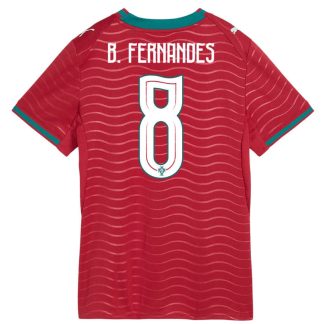 Portugal Hemmatröja VM 2026 Bruno Fernandes 8 Dam Fotbollströja